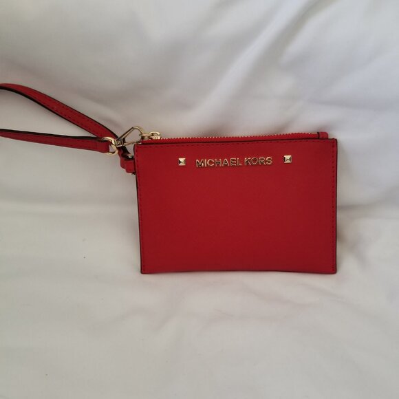 Michael Kors Red Wristlet Wallet - Picture 1 of 4